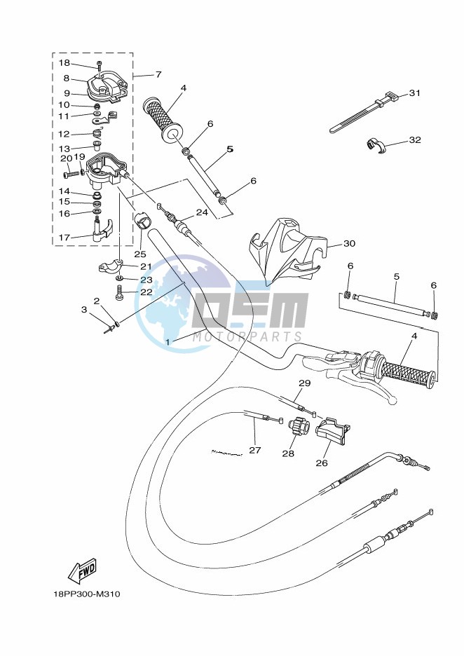 STEERING HANDLE & CABLE