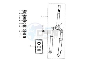 LOOXOR 125-150 - 125 cc drawing FRONT FORK