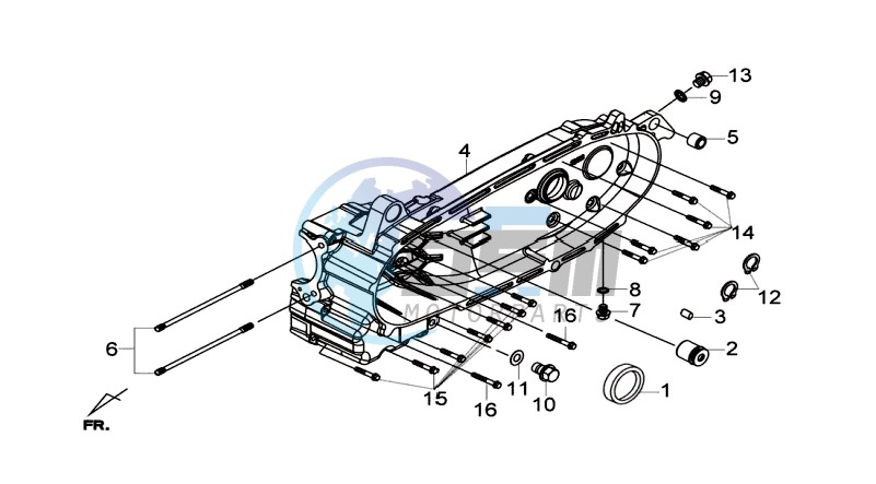 CRANKCASE LEFT