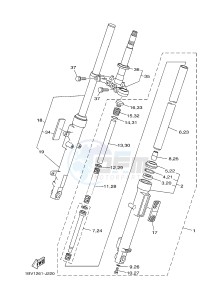 FZ8-S FZ8 FAZER 800 (4P2K 4P2L 4P2M) drawing FRONT FORK