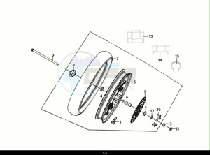 SYMPHONY CARGO 50 (AY05W9-EU) (E5) (M1) drawing FRONT WHEEL