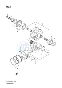 AN400 ABS BURGMAN EU-UK drawing CRANKSHAFT