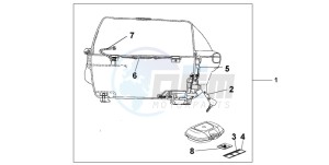 NX500 DOMINATOR drawing TOP-BOX 45L