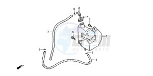 ST1100 drawing RESERVE TANK (ST1100AN/AP/AR)