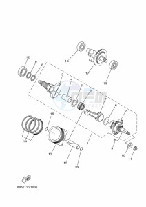 YFM450FWBD KODIAK 450 (B5R1) drawing CRANKSHAFT & PISTON