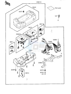 ZX 600 C [NINJA 600R] (C1-C2) [NINJA 600R] drawing METER-- S- -