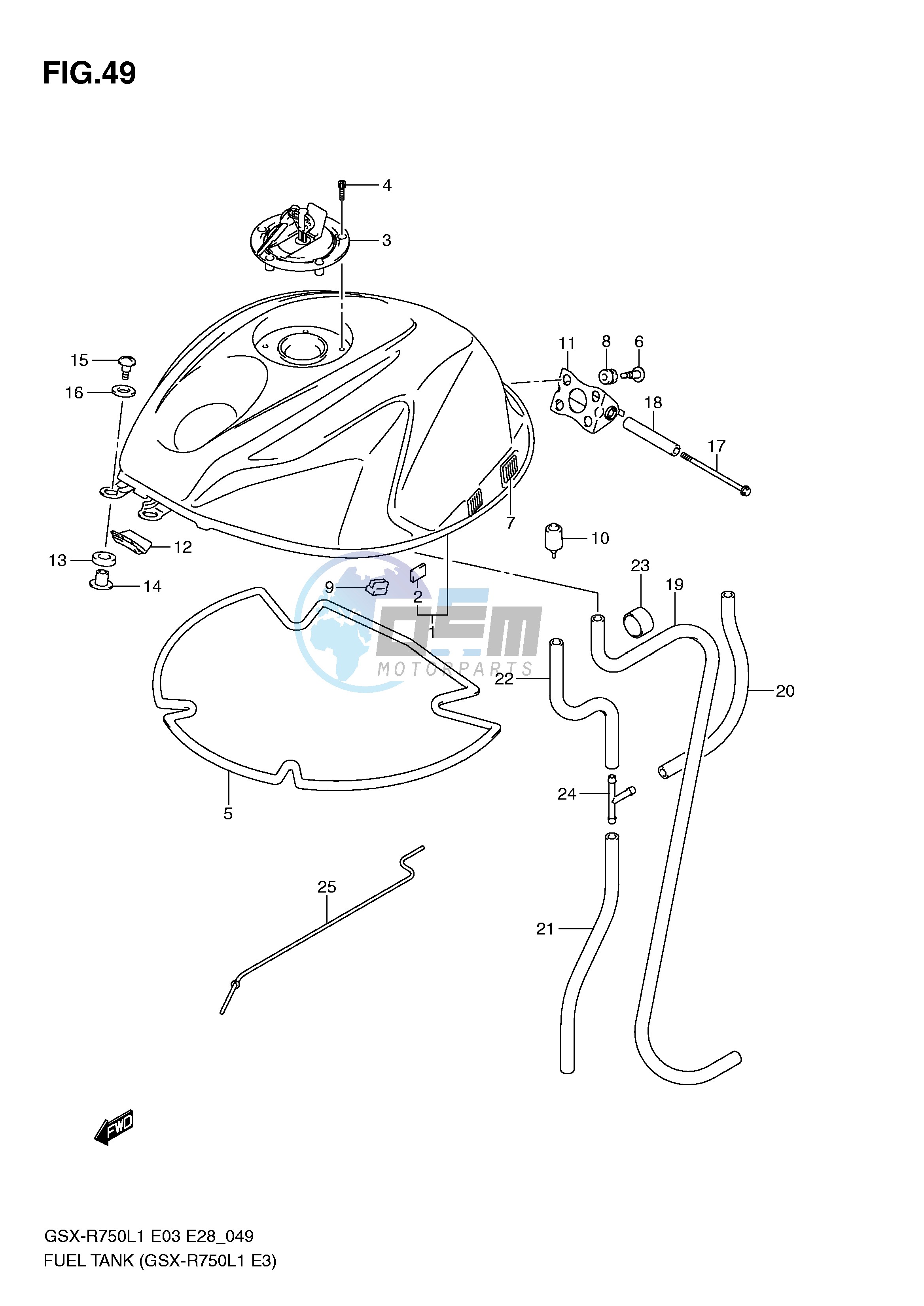 FUEL TANK (GSX-R750L1 E3)