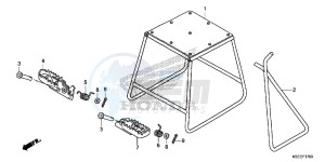 CRF150RBD CRF150RB Europe Direct - (ED) drawing STAND/STEP