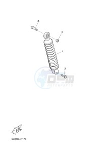 NS50N AEROX NAKED (1PL4) drawing REAR SUSPENSION