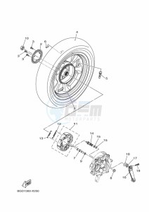 MWS155-A TRICITY 155 (BGD8) drawing REAR WHEEL