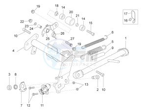 RS4 125 4T drawing Central stand