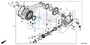 VT750C2SE Shadow - VT750C2S-E UK - (E) drawing FINAL DRIVEN GEAR