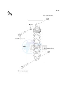 EX 500 D [NINJA 500R] (D6-D9) [NINJA 500R] drawing SHOCK ABSORBER-- S- -