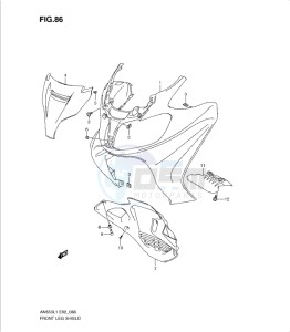 AN650 drawing FRONT LEG SHIELD (AN650AL1 E2)