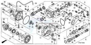 TRX420FMA Australia - (U / 2U 4WD) drawing FRONT FINAL GEAR