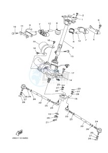 YFM700FWAD YFM70GPLG GRIZZLY EPS SE (B318) drawing STEERING