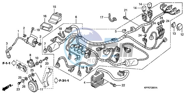 WIRE HARNESS (CBR125RW7/RW9/RWA)