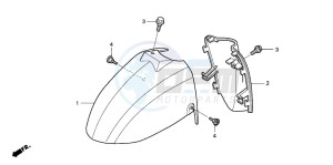 SCV100F LEAD drawing FRONT FENDER