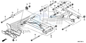 TRX680FAG Wave 110 - AFS110 UK - (E) drawing REAR ARM ( TRX680FAF,G)