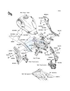 VERSYS_ABS KLE650DCF XX (EU ME A(FRICA) drawing Side Covers/Chain Cover