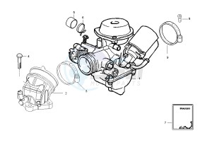 GRANTURISMO 125 drawing Caburetor Assy