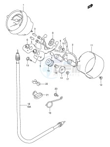 TU250X (E2) drawing SPEEDOMETER