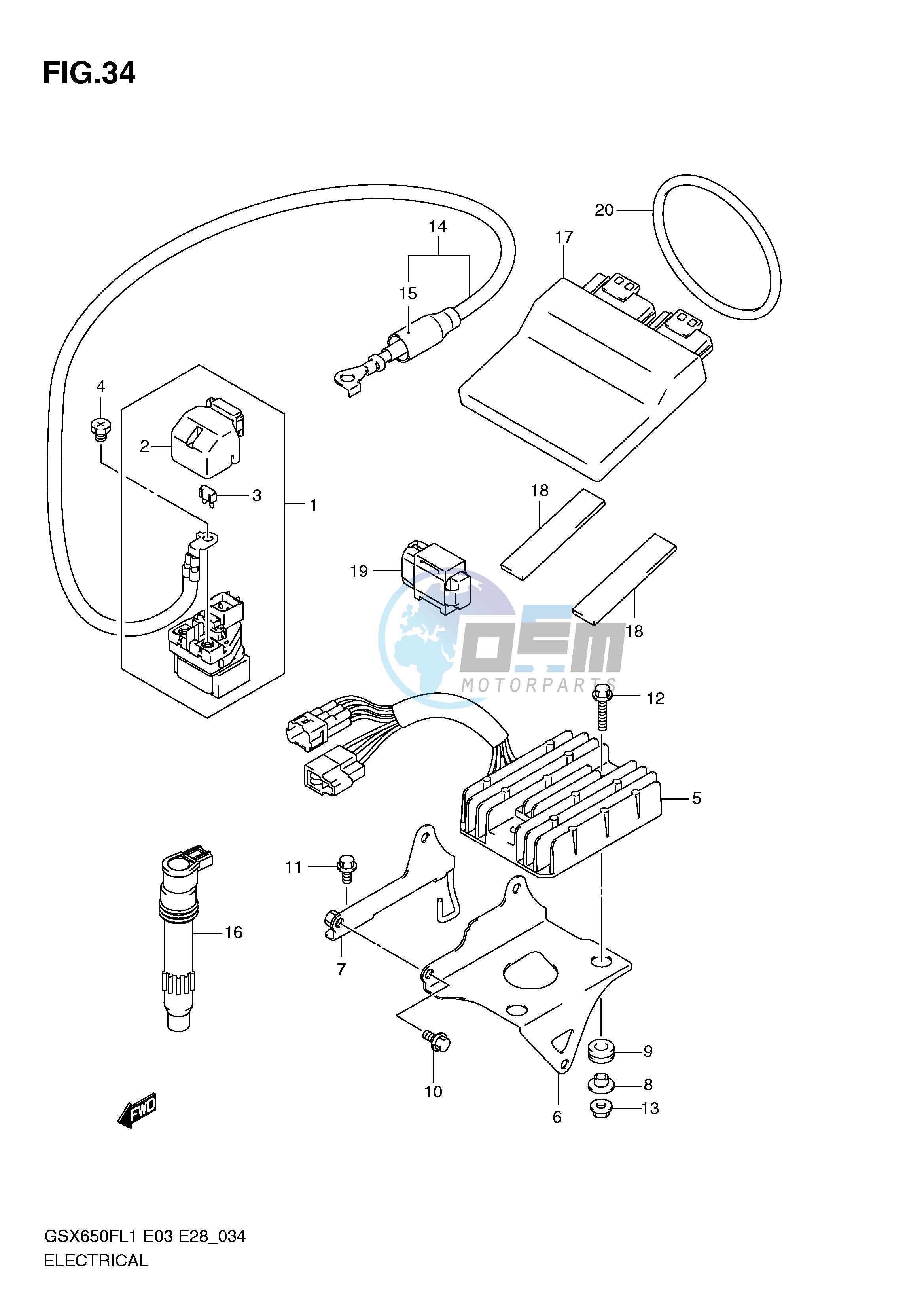 ELECTRICAL (GSX650FL1 E3)