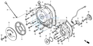 CBR1100XX SUPER BLACKBIRD drawing RIGHT CRANKCASE COVER