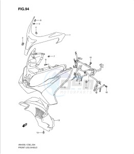 AN400Z drawing FRONT LEG SHIELD (AN400AL1 E19)