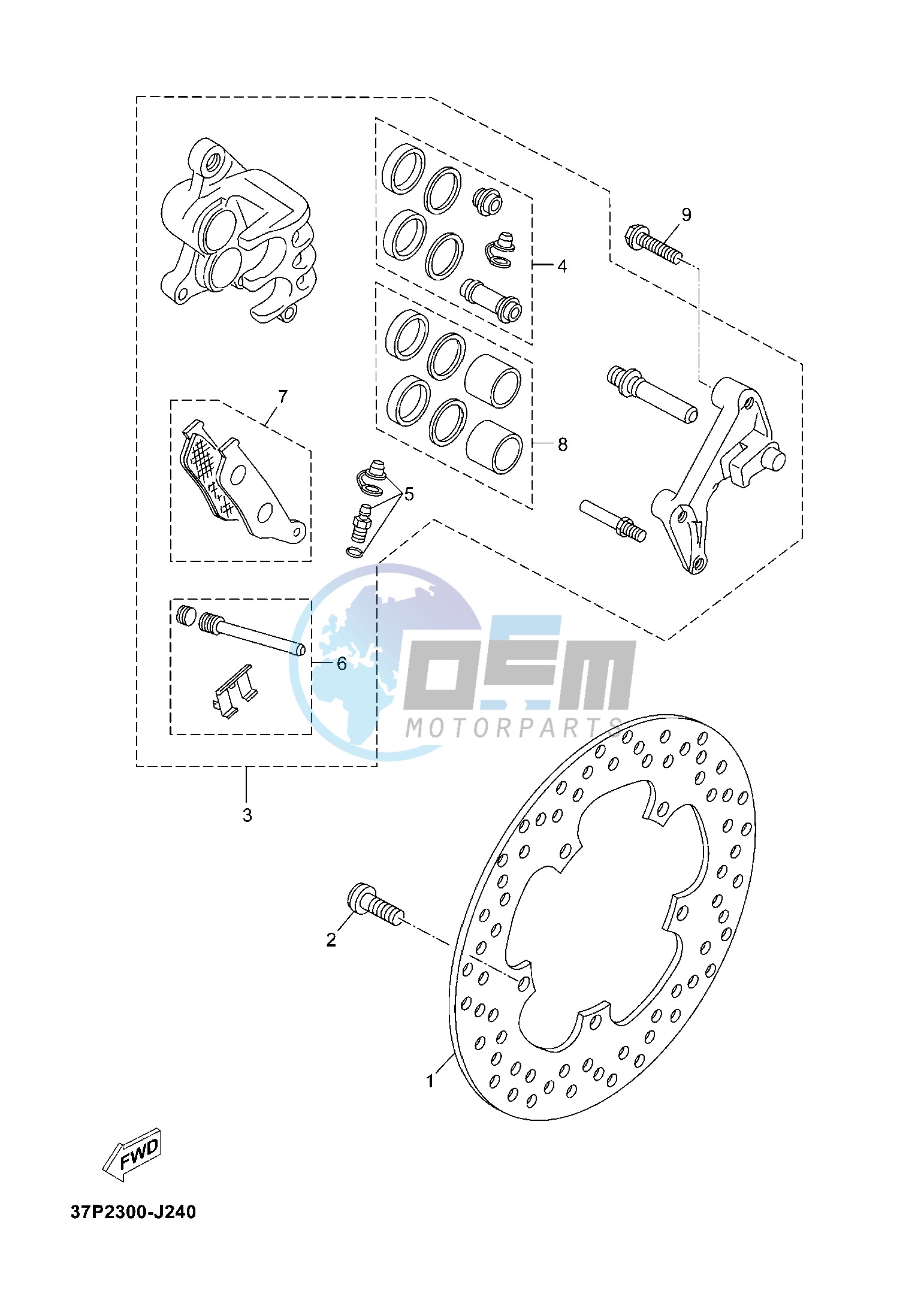 FRONT BRAKE CALIPER