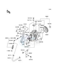 MULE 3010 DIESEL 4x4 KAF950B7F EU drawing Fuel Injection