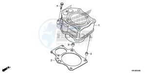 TRX500FE2E TRX500FE2 Europe Direct - (ED) drawing CYLINDER