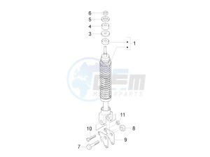 Fly 150 4T 3V ie (USA) drawing Rear suspension - Shock absorber/s