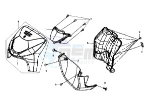 EURO MX - 125 cc drawing FRONT SHIELD