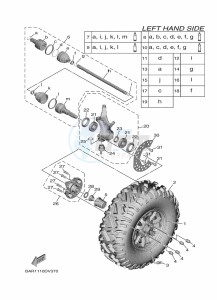 YXF850E YXF85WPAM (BARE) drawing FRONT WHEEL