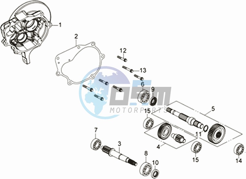 CRANKCASE - DRIVE SHAFT