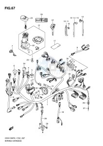 GSX1300R (E2) Hayabusa drawing WIRING HARNESS (GSX1300RL1 E24)