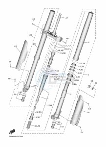 YZ250F (B7BS) drawing FRONT FORK