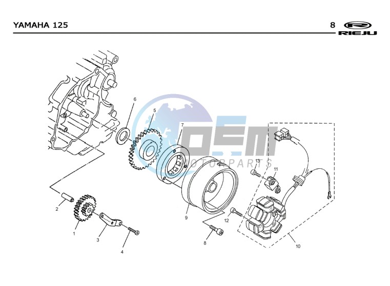 STATOR  Yamaha 125 4T EURO2