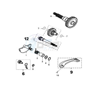 FIGHT RW3 drawing DRIVE SHAFTS / KICKSTARTER