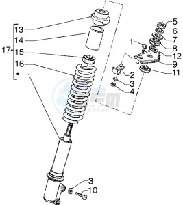 Hexagon 180 GTX drawing Front shock absorber