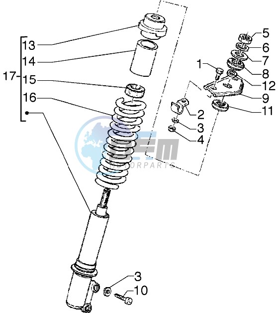 Front shock absorber