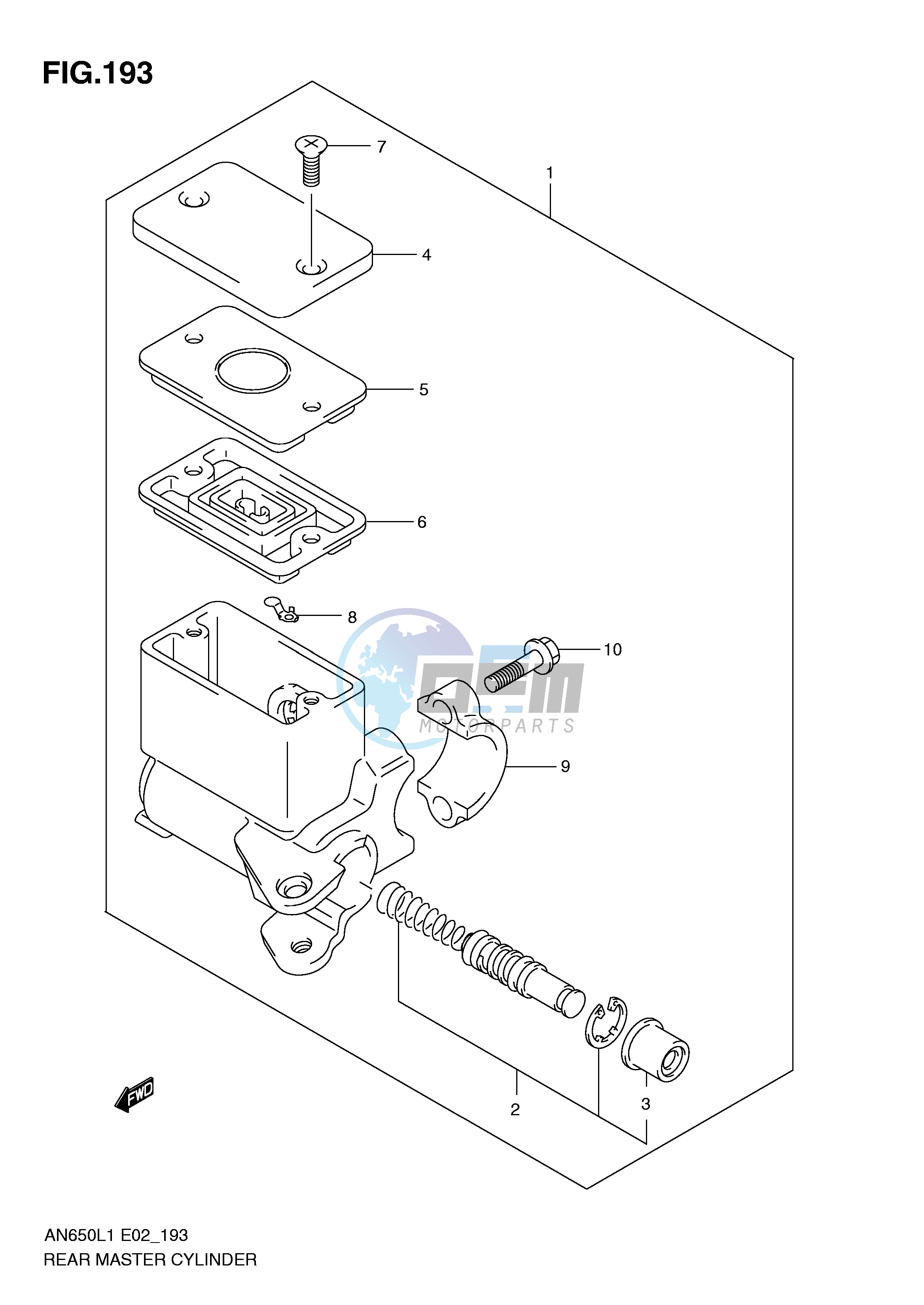 REAR MASTER CYLINDER