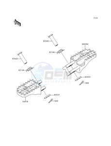 KX 250 K [KX250] (K5) [KX250] drawing FOOTRESTS