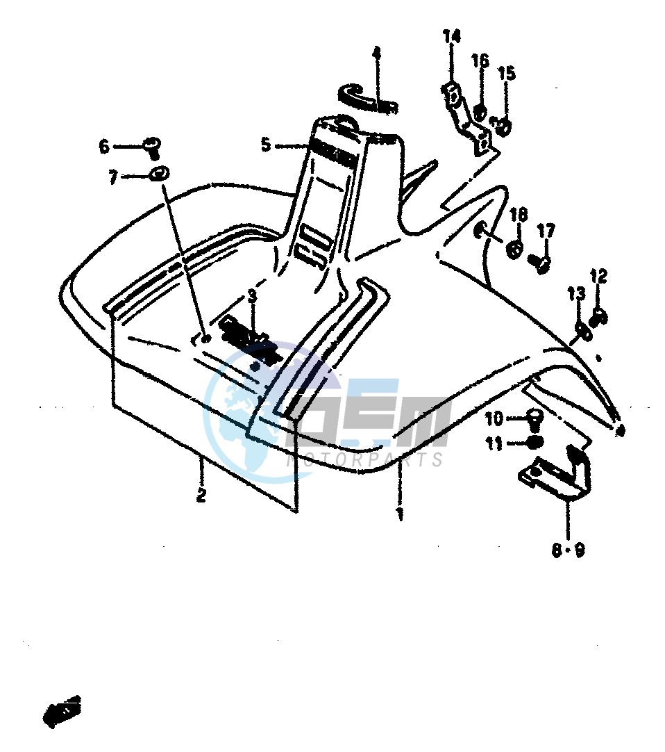 FRONT FENDER (MODEL E)