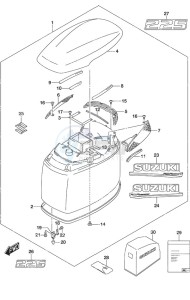 DF 225 drawing Engine Cover