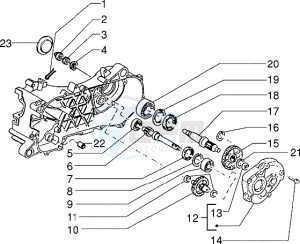 Zip 50 fast rider RST drawing Rear wheel shaft