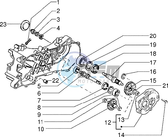 Rear wheel shaft