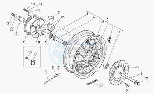 California 1100 Vintage Classic-Touring drawing Rear wheel