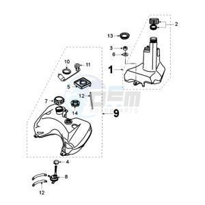 METAL XA BE drawing TANK AND FUEL PUMP